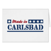 Hecho en Carlsbad Felicitacion