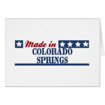 Hecho en Colorado Springs Felicitaciones