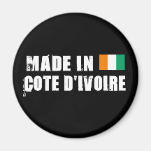 Hecho en Cote D&Apos; Ivoire Imanes