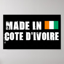 Hecho en Cote D&Apos; Ivoire Poster