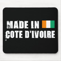 Hecho en Cote D&Apos; Ivoire Tapete De Ratones