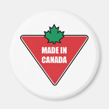 Hecho en el neumático de Canadá Imanes De Nevera