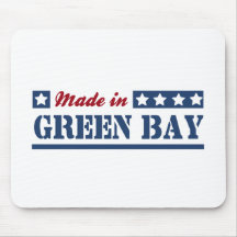 Hecho en Green Bay Tapete De Ratón