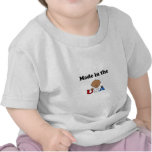 hecho en la camiseta étnica de los E.E.U.U.