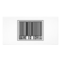 Hecho en la India Tarjeta Fotografica Personalizada
