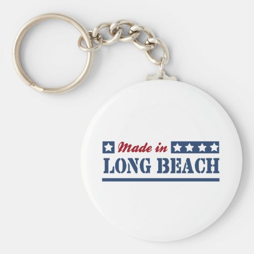 Hecho en Long Beach CA Llavero Personalizado