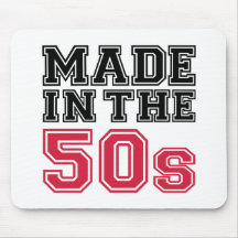 Hecho en los años 50 tapete de ratón