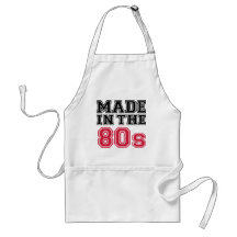 Hecho en los años 80 delantal