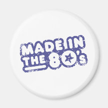 Hecho en los años 80 imán para frigorífico