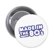 Hecho en los años 80 pin