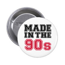 Hecho en los años 90 pin