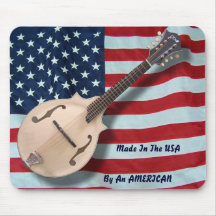 HECHO EN LOS E.E.U.U. MANDOLIN-MOUSEPAD