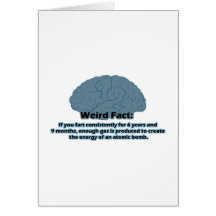 Hecho extraño - atómico Fart Tarjetas