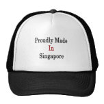 Hecho orgulloso en Singapur Gorro