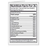 Hechos de la nutrición para A 2L Tarjeta