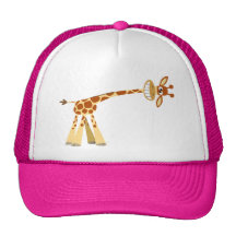 ¡Hee Hee Hee!! gorra de la jirafa del dibujo anima