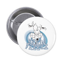 Helada del cerebro con la vaca pins