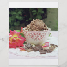 Helado de chocolate tarjetas publicitarias