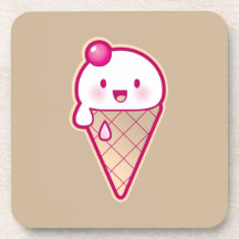 Helado de Kawaii Posavasos