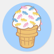 Helado de la hormiga etiquetas  