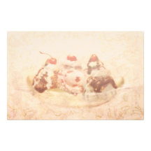 - Helado - fractura de plátano dulce Papelería De Diseño