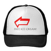 ¡Helado libre! Gorras De Camionero