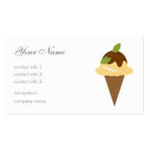 Helado Tarjetas De Visita