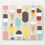 Helado y invitaciones congeladas Mousepad Tapetes De Ratones