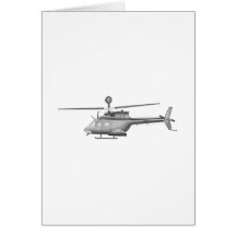 Helicóptero militar tarjetas