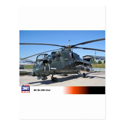 HELICÓPTERO RUSO TRASERO DE LA MILIPULGADA 35 POSTALES