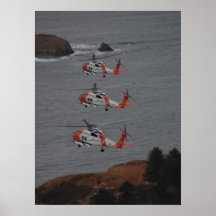 Helicópteros del guardacostas MH-60 Jayhawk Impresiones
