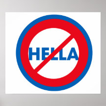 Hella no es un poster de la palabra