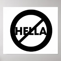 Hella no es un poster de la palabra
