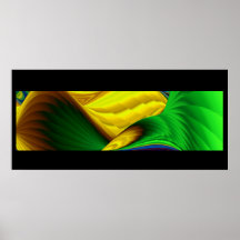 Hello la primavera sol y! Abstractamente Poster