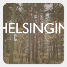 Helsinki - Helsingin Calcomanías Cuadradass Personalizadas