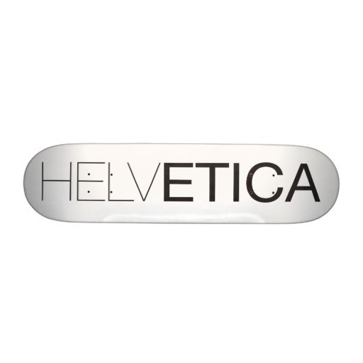 Helvética Patineta Personalizada
