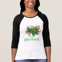 hembra de $Go Green$ Camiseta