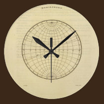 Hemisferio reloj de pared