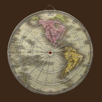 Hemisferio occidental 10 tablero de dardos