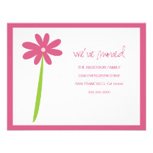 Hemos movido la invitación de la flor (el rosa)