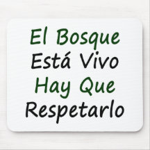Heno Que Respetarlo del EL Bosque Esta Vivo Tapetes De Ratones
