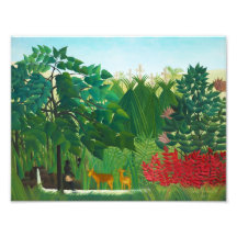 Henri Rousseau la cascada Impresión Fotográfica
