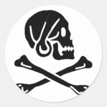Henry cada bandera de pirata auténtica pegatinas  