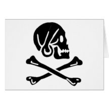 Henry cada bandera de pirata auténtica tarjeta