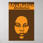 Herencia africana del arte de la nación del Afro Poster
