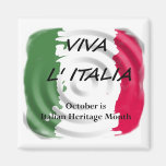 Herencia del italiano de VIVA ITALIA Imán De Nevera