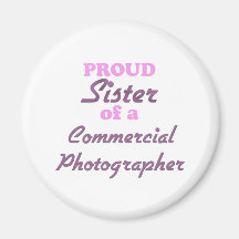Hermana orgullosa de un fotógrafo comercial iman para frigorífico