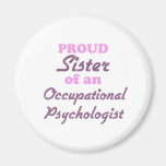 Hermana orgullosa de un psicólogo profesional imán para frigorífico