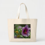 Hermoso púrpura de la flor bolsa de mano