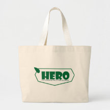 Héroe ambiental bolsa lienzo